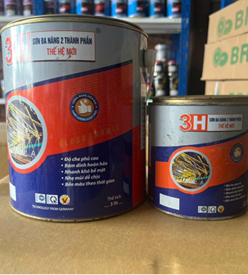 Sơn sắt mạ kẽm 2 thành phần 3H thế hệ mới