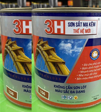 Sơn sắt mạ kẽm một thành phần 3H thế hệ mới